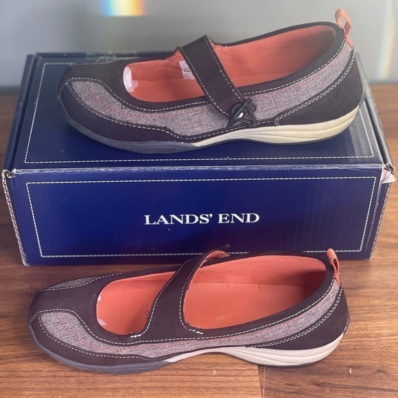 Lands' End Brown MaryJane Trekker 7.5 Comfort Casual - Picture 6 of 7